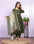 Charming Viscose Slub Round Kurti Set with Organza Dupatta