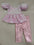 Glittering Princess Baby Pink Top and Satin Pants Set