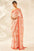 Antique White & Light Salmon Heavy Vichitra Silk Saree with Crochet Sequence Work