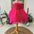 Princess Bright Pink Organza Frock with Beadwork and Flower