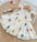 Off-White Cotton Frock with Colorful Embroidered Butterflies