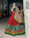 Glamorous Dola Silk Printed Lehenga with Foil Work and Gamthi Lace