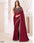 Satin Chiffon Sequence Embroidered Work Saree for a Party