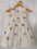 Charming Off-White Pure Cotton Baby Frock with Thread Work